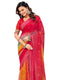 Vasthrlay Georgette Bandhani Unstitched Pink Saree