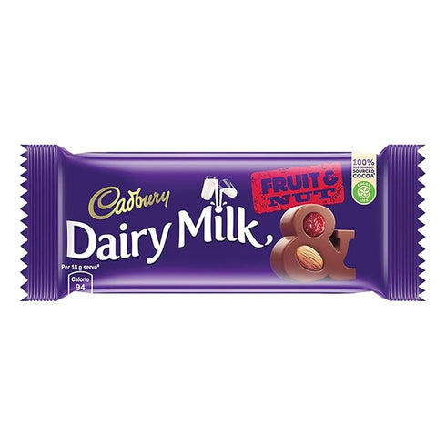 Cadbury Dairy Milk Chocolate Bar Fruit and Nut