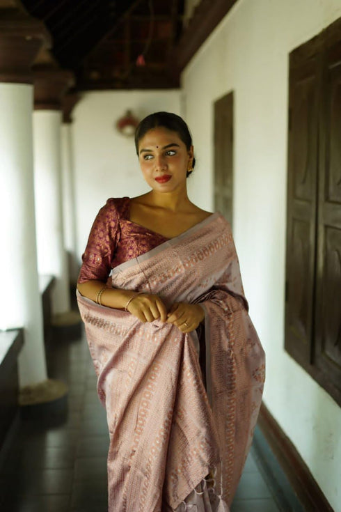 Vasthrlay Banarasi Border Unstitched Saree