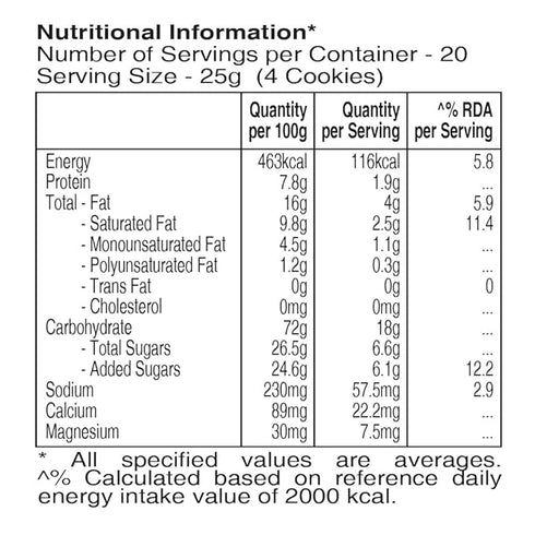 UNIBIC Cookies, Milk Cookies