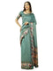 Vasthrlay Green1 Polyester Saree With Unstitched Blouse Piece