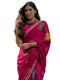 Vasthrlay Scalloped Embroidery Unstitched Lime Green Saree