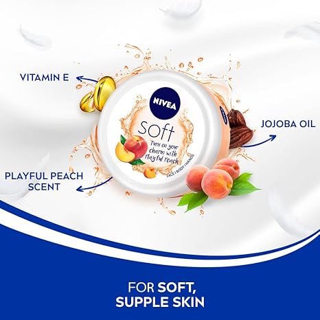 Nivea Soft Light Moisturising Cream Playful Peach