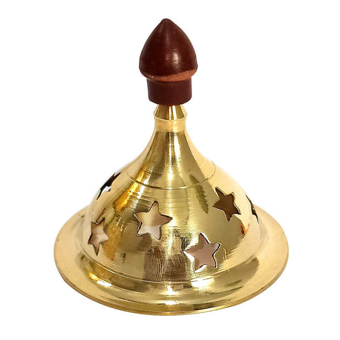 Brass Akhand Diya -Diamond Crystal Deepak - Oil Lamp