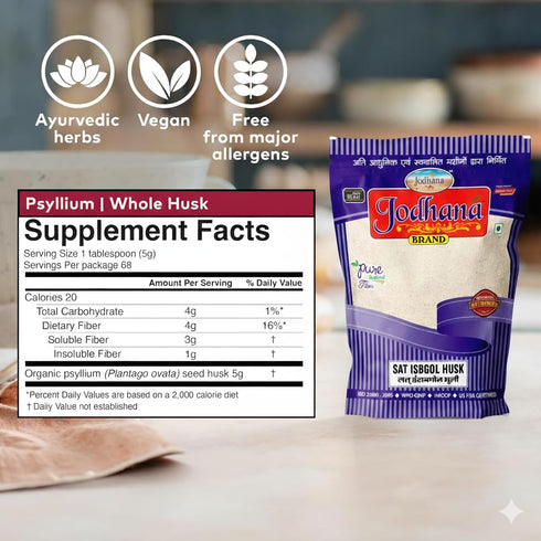 Nature Vit Jodhana Psyllium Whole Husk