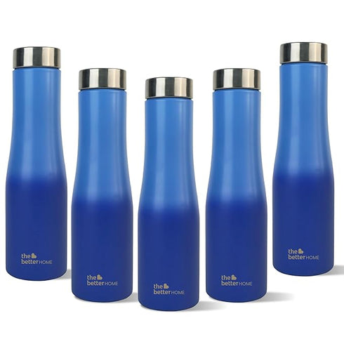 The Better Home Stainless Steel Bottle 1 Litre (Pack of 5)