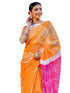 Vasthrlay Bandhani Printed Unstitched Peach Saree