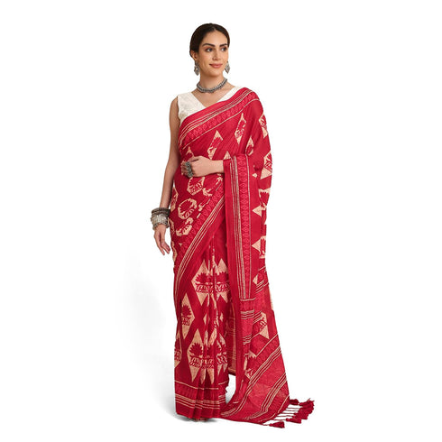 Vasthrlay Lightweight Breathable Traditional Printed Saree