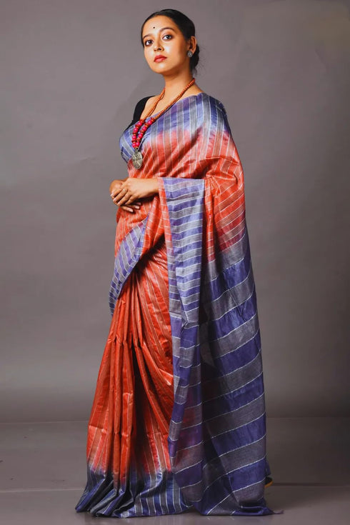 Vasthrlay Green Bhagalpuri Saree