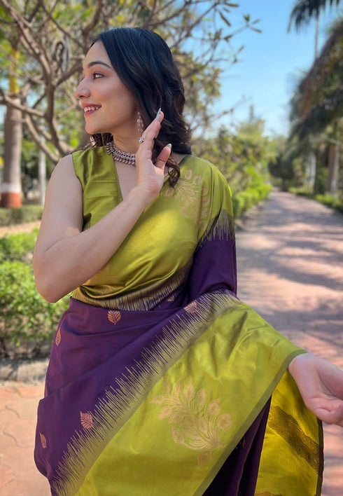 Vasthrlay Kanjivaram Woven Saree