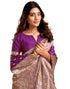 Vasthrlay Jacquard Kanjivaram Unstitched Light Green Saree