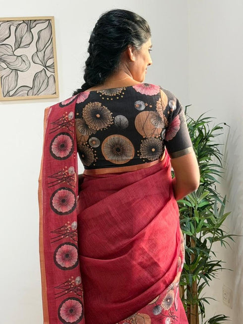 Vasthrlay Floral Digital Lightweight Unstitched