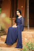 Vasthrlay Red Georgette Unstitched Saree