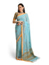 Vasthrlay Handloom Embroidered Apricot Saree