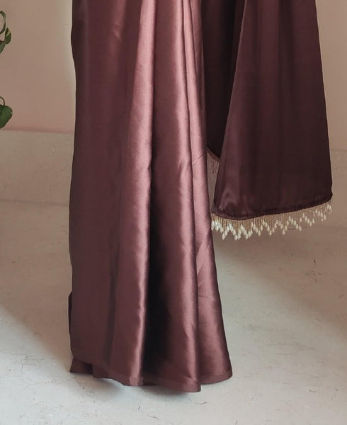 Vasthrlay Pleated Designer Tassels Ethnic Wear