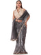 Vasthrlay Black Womens Shimmer Ready To Wear Saree
