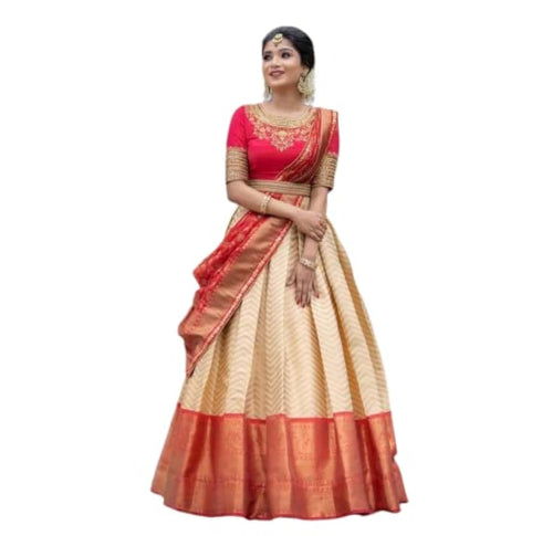 Vasthrlay Stitched Kanjivaram Lehenga