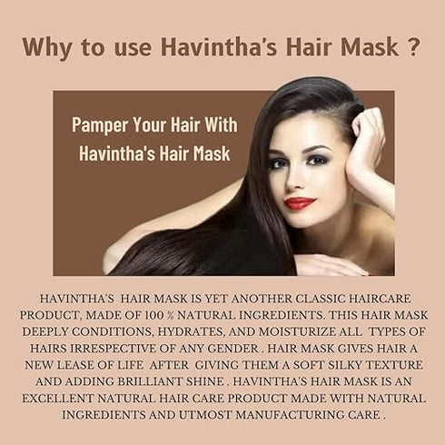 Havintha - Hair Mask For Hair Fall Growth Split Ends Luster Shining Nourishment