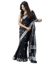 Vasthrlay Womens Jacquard Unstitched Black Saree
