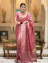 Vasthrlay Banarasi Unstitched Saree