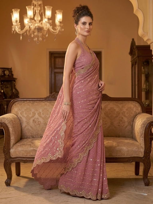 Vasthrlay Embroidery Unstitched Saree