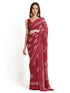 Vasthrlay Shimmer Georgette Printed Rani Saree