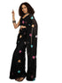 Vasthrlay Shimmer Embroidery Pista Saree
