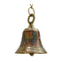 Floral Design Brass Hanging Bell 718g