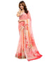Vasthrlay Readymade Traditional Pink Saree With Unstitched Blouse Piece