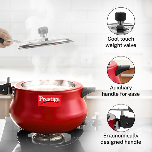 Prestige Svachh 5L Nakshatra Duo Red Handi