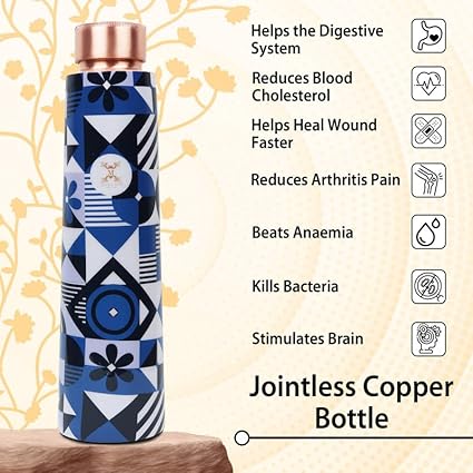 Pure Copper Water Bottle (900Ml)