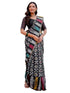 Vasthrlay Womens Printed Unstitched Dusty Pink Saree