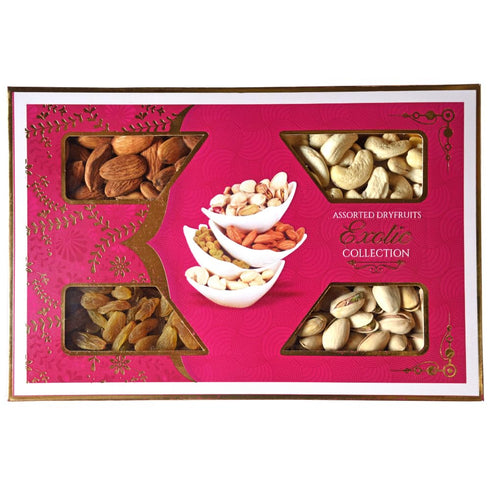 NatureVit Dry Fruits Gift Pack Cashew| Almond| Pistachios & Raisins