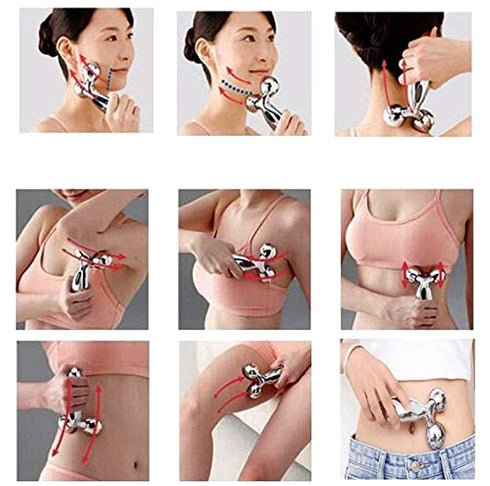 Finalize 3D Manual Roller Face Body Massager With ice roller for face