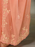 Vasthrlay Shimmer Scalloped Wine Saree