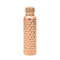 Copper Daimond Hammered Water Bottle 1Litre