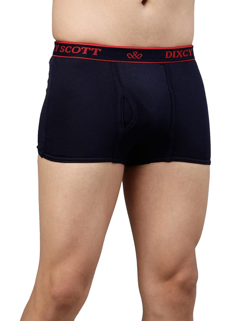 Dixcy Scott Originals Swish Trunk | Short Trunks for Men | 100% Combed Cotton | Soft, Sweat-Absorbent Waistband | C-Open Front Men's Underwear | Elasticated Leg Grip Innerwear for Man | Pack of 3