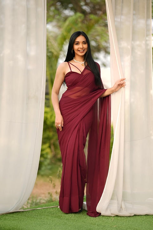 Vasthrlay Georgette Minute Unstitched Ethnic Wear
