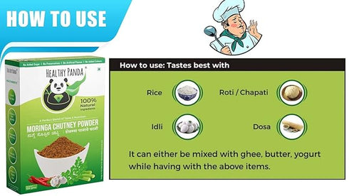 HEALTHY PANDA 100% Natural Moringa Chutney Powder