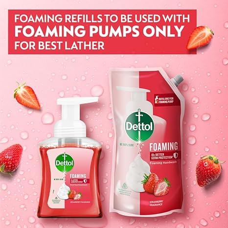 Dettol Foaming Handwash Pump - Strawberry