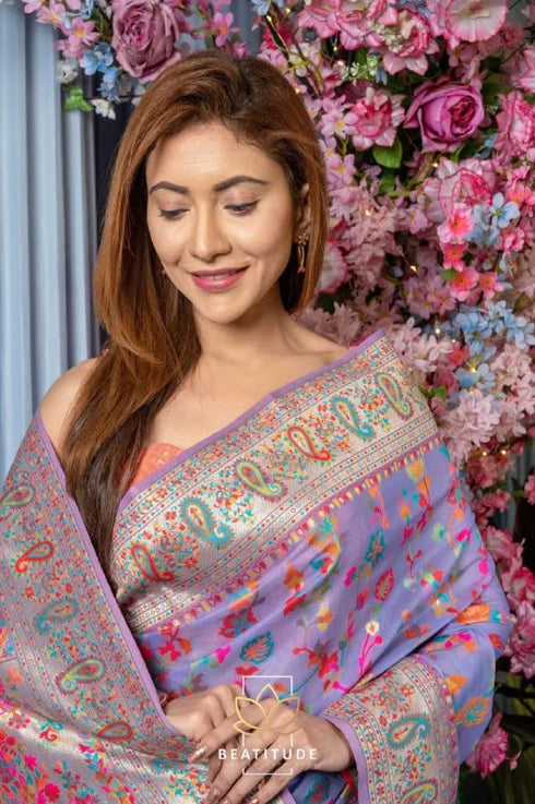 Vasthrlay Banarasi Border Saree