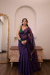 Vasthrlay Silver Unstitched Saree