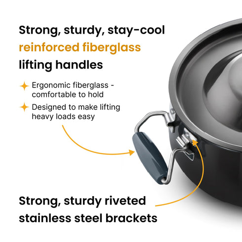 Hawkins Aluminium Futura 8 Litre Bigboy Polished Biryani Handi