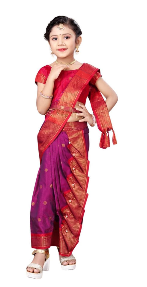 Vasthrlay Paithani Maharashtrian Contrast Traditional