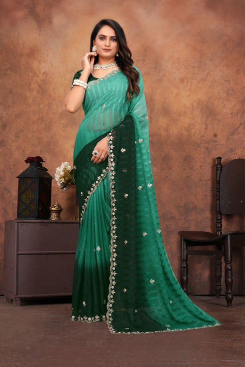 Vasthrlay Designer Embroidered Elegant Cutwork