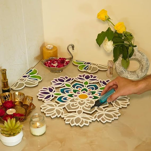 Island Rangoli Nity Design | Crochet Series | Rangoli Mat