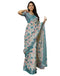 Vasthrlay Womens Cotton Unstitched Teal Saree