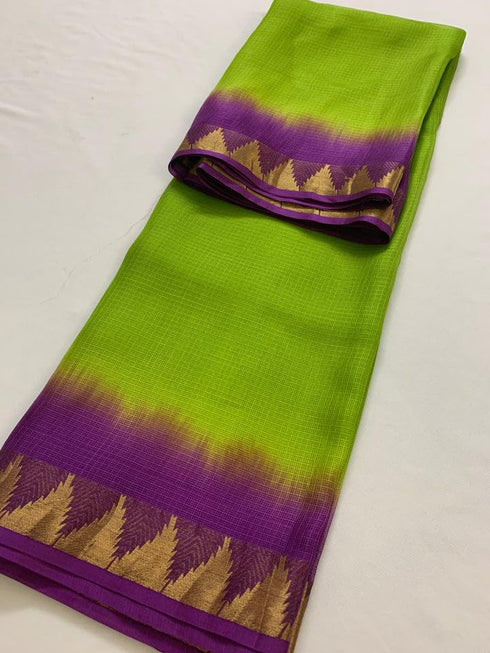Vasthrlay Purple Handloom Saree