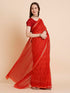 Vasthrlay Cotton Printed Mulmul Blue Saree