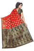 Vasthrlay Banarasi Red Black Ethnic Wear